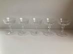 Cristal d’Arques Versailles Likeur Coupes - Set van 5, Huis en Inrichting, Keuken | Servies, Glas of Glazen, Gebruikt, Ophalen of Verzenden