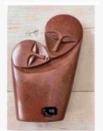 Serpentijn Afrikaans beeld “Samen man vrouw” 16x10 cm, Antiek en Kunst, Ophalen of Verzenden