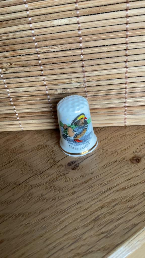 Mandarin vingerhoed vingerhoedje vingerhoedjes vingerhoeden, Ophalen of Verzenden, Nieuw, Porselein, Nederland