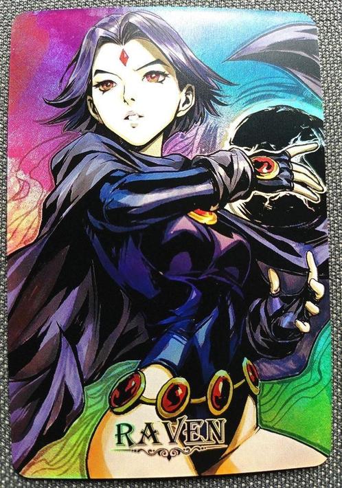 Teen Titans Raven Art Holo trading Card, Verzamelen, Stripfiguren, Nieuw, Plaatje, Poster of Sticker, Verzenden