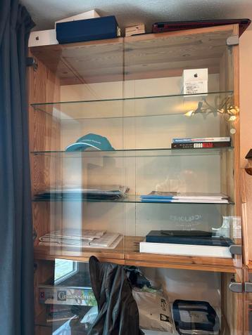 7 stuks grenen Ikea Ivar kasten met glazen deuren - afbeelding 3