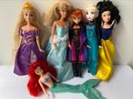 Disney prinses barbies Ariel Elsa Anna Rapunzel, Ophalen of Verzenden, Zo goed als nieuw, Barbie