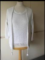 Caroline Biss twinset maat 38, met prijskaartjes 255€, Maat 38/40 (M), Wit, Ophalen of Verzenden, Zo goed als nieuw