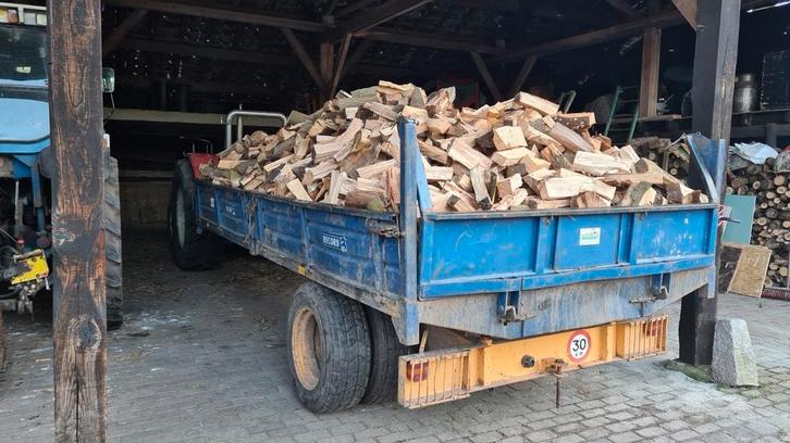 Mooie mix brandhout / kachelhout / openhaardhout / haardhout, Tuin en Terras, Haardhout, Blokken, Eikenhout, 6 m³ of meer, Ophalen