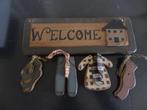 Welcome bordje, Ophalen, Gebruikt