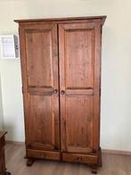 2 deurs (donker) eiken kledingkast, Huis en Inrichting, Kasten | Kledingkasten, Ophalen, Gebruikt, 100 tot 150 cm, 200 cm of meer