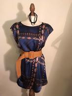 MARCCAIN BLOUSE/TUNIEK SILK DARK BLUE, Maat 42/44 (L), Zo goed als nieuw, MARCCAIN, Verzenden