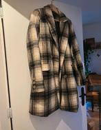 Mantel winterjas beige, grijs, zwart klassiek ruit S, Kleding | Dames, Jassen | Winter, Ophalen of Verzenden, Zo goed als nieuw
