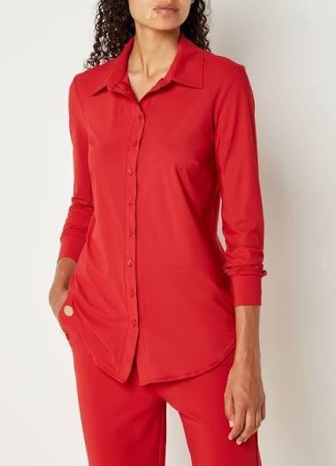 Studio Anneloes Poppy rood S, Kleding | Dames, Blouses en Tunieken, Zo goed als nieuw, Maat 36 (S), Rood, Ophalen of Verzenden