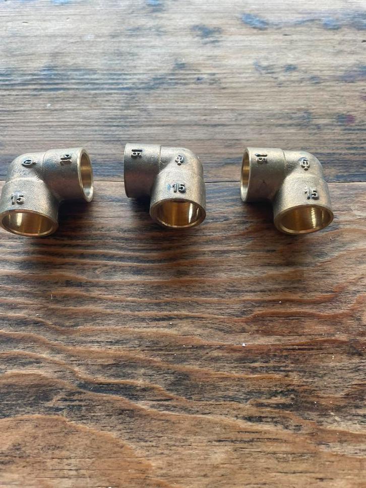 Messing soldeer hulpstukken, Doe-het-zelf en Verbouw, IJzerwaren en Bevestigingsmiddelen, Zo goed als nieuw, Overige typen, Minder dan 50 mm