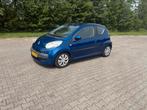 Citroën C1 1.0 3-DRS 2007 Blauw airco nieuwe apk, Voorwielaandrijving, Stof, Zwart, C1