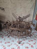Brocante smeedijzeren mand, Ophalen of Verzenden