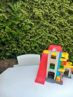 Fisher price garage, lift, wasstraat, etc, Ophalen, Zo goed als nieuw, Speelset