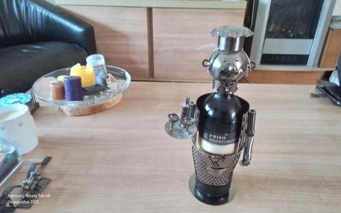 Leuke flessenhouder in de vorm van een ober, Antiek en Kunst, Curiosa en Brocante, Ophalen of Verzenden