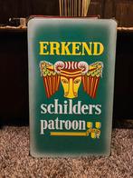 Emaille reclamebord schilders patroon Langcar Bussum, Verzamelen, Merken en Reclamevoorwerpen, Ophalen of Verzenden, Zo goed als nieuw