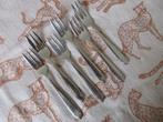 Gero Zilmeta 507 6 Taartvorkjes voor € 4,40, Ophalen of Verzenden, Gebruikt, Rvs of Chroom, Vaatwasserbestendig