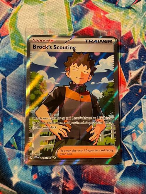Brocks Scouting 179/159 Full Art Trainee, Hobby en Vrije tijd, Verzamelkaartspellen | Pokémon, Nieuw, Losse kaart, Foil, Ophalen of Verzenden