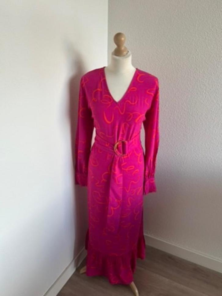 Fabienne Chapot maat 40 roze Carlotta dress 1607, Kleding | Dames, Jurken, Zo goed als nieuw, Maat 42/44 (L), Roze, Onder de knie