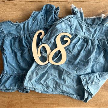 Spijkerjurkjes set maat 68 beschikbaar voor biedingen