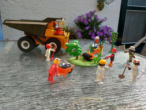 Wegwerkzaamheden met vrachtwagen en wegwerkers, Kinderen en Baby's, Speelgoed | Playmobil, Zo goed als nieuw, Ophalen of Verzenden