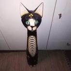 Houten beeld van een poes met een paar mankementjes, Ophalen, Gebruikt, Dier