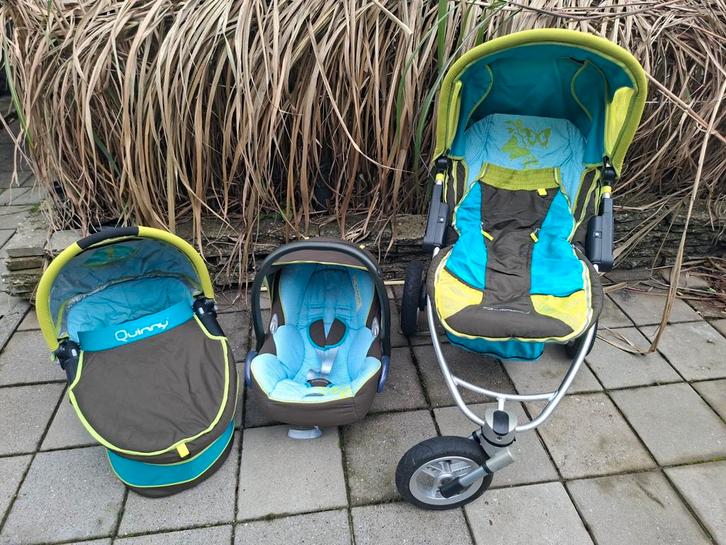 Te koop combi kinderwagen, Kinderen en Baby's, Kinderwagens en Combinaties, Zo goed als nieuw, Combiwagen, Quinny, Luchtbanden