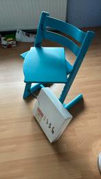 Stokke Trip Trap Turquoise, een mooie nette kinderstoel, Kinderen en Baby's, Kinderstoelen, Ophalen of Verzenden, Zo goed als nieuw