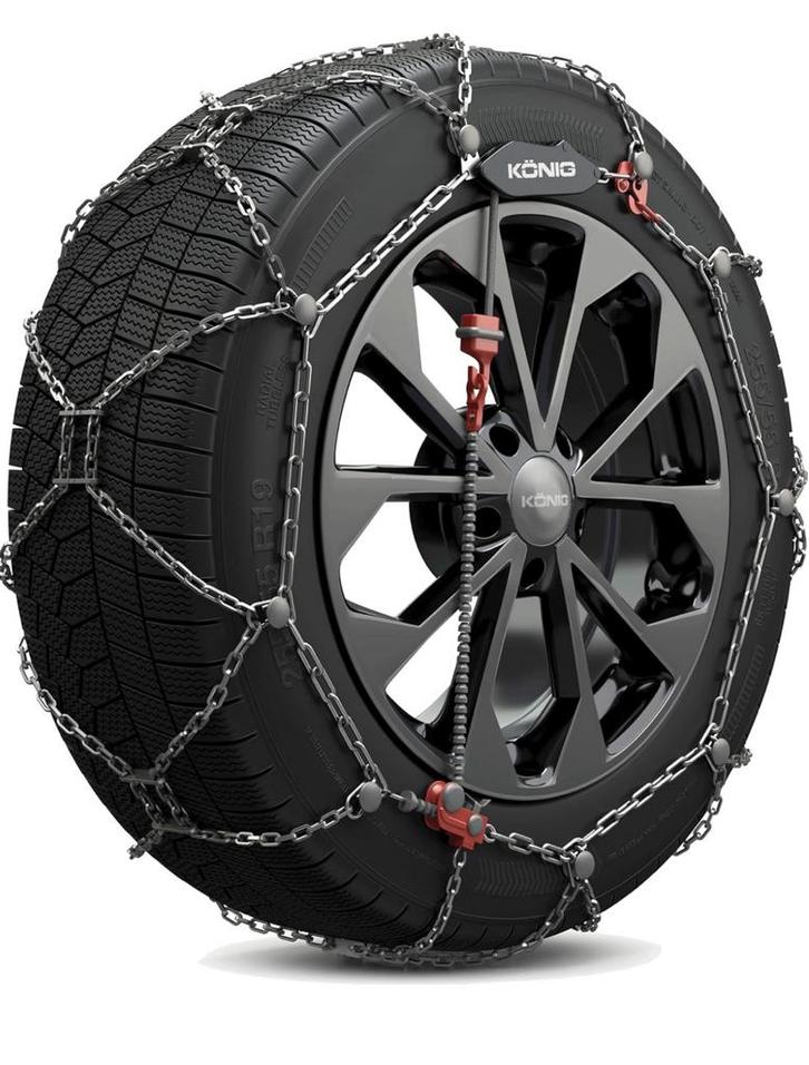 Professionele Sneeuwkettingen KÖNIG XG-12 PRO Tesla Model Y, Auto diversen, Sneeuwkettingen, Nieuw, Ophalen