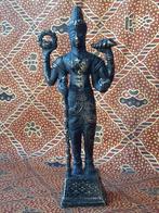 Mooi zwaar antiek brons tempelbeeldje uit India 20 cm., Antiek en Kunst, Ophalen of Verzenden