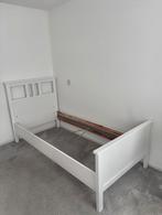 Wit eenpersoons bed Hemnes van Ikea, Huis en Inrichting, Slaapkamer | Bedden, Ophalen, Gebruikt, 90 cm, Eenpersoons