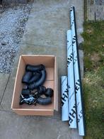 Zinken regenpijp - zwart antraciet - hemelwaterafvoer Ø80, 2 tot 4 meter, Nieuw, Ophalen of Verzenden, Zink