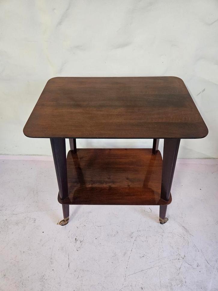 Vintage serveerwagen, trolley, bartrolley, Huis en Inrichting, Tafels | Sidetables, Gebruikt, 25 tot 50 cm, 50 tot 100 cm, Rechthoekig