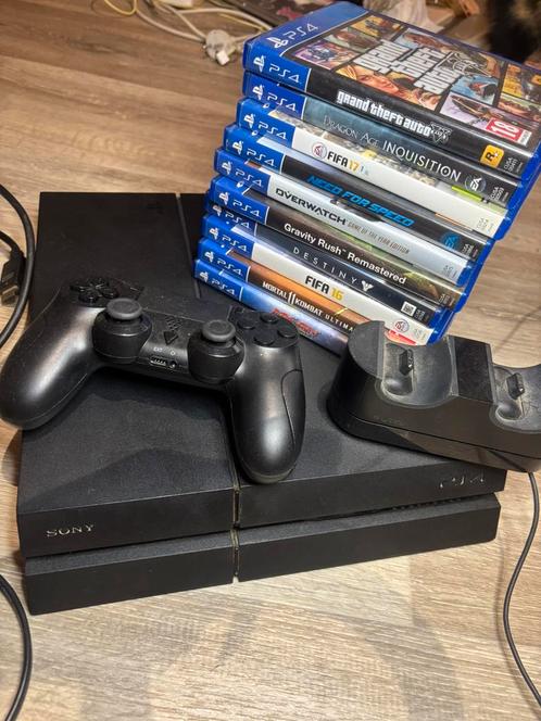 Sony PlayStation 4 500GB, Spelcomputers en Games, Spelcomputers | Sony PlayStation 4, Zo goed als nieuw, Original, 500 GB, Met 1 controller