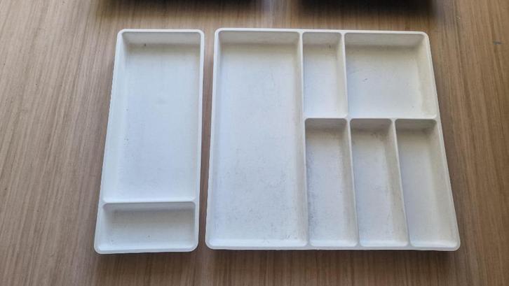 besteklades, Huis en Inrichting, Keuken | Keukenelementen, Gebruikt, Minder dan 100 cm, Minder dan 50 cm, 25 tot 50 cm, Wit, Grijs