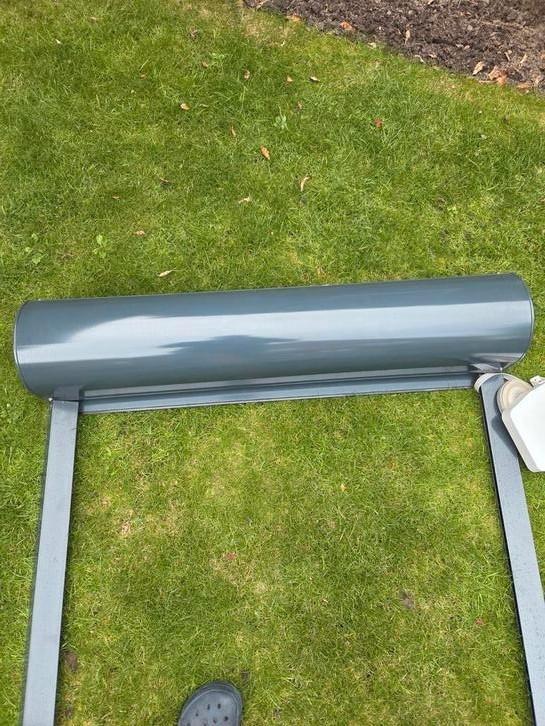 Rolluik voor deur., Doe-het-zelf en Verbouw, Rolluiken, Gebruikt, 200 cm of meer, Wit, Ophalen