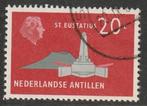 Antillen 1958 281 St Eustatius 20c, Gest, Postzegels en Munten, Postzegels | Nederlandse Antillen en Aruba, Ophalen of Verzenden