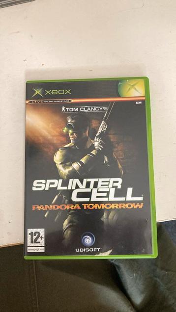xbox original ;Tom  clancy's splinter cell pandora tomorrow beschikbaar voor biedingen