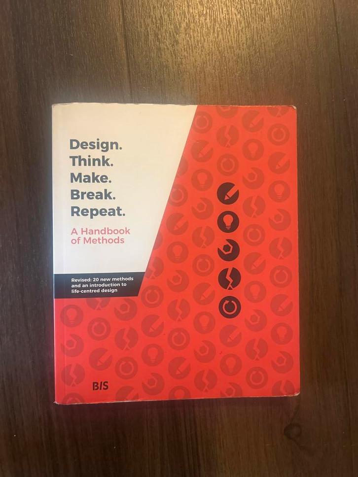 Design Think Make Break Repeat Handboek, Boeken, Techniek, Zo goed als nieuw, Overige onderwerpen, Ophalen