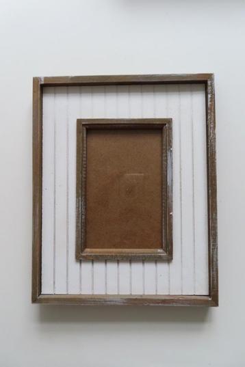 Fotolijst Bruin Wit Washed Xenos (4843) beschikbaar voor biedingen