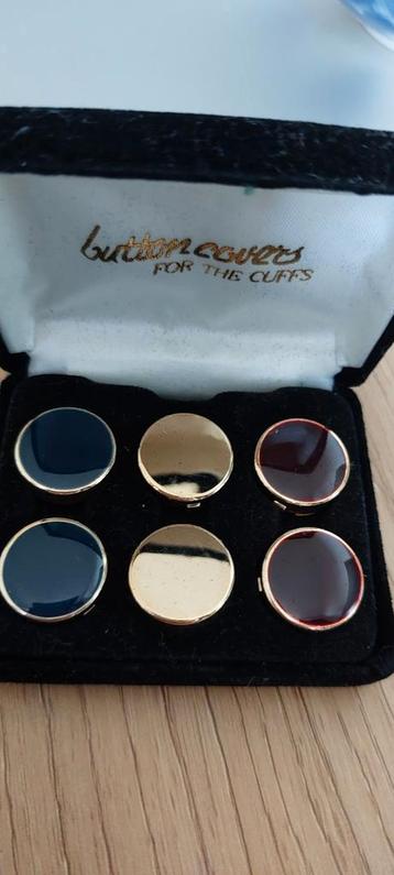 Manchetknopen vintage - Set van 6 beschikbaar voor biedingen