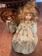 Te koop;  pop porseleinen hoofd  kado evt met kinderwagen, Ophalen of Verzenden, Gebruikt