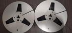 2 Aluminium Bandrecorder Spoelen 18cm met Tape, Ophalen of Verzenden, Onderdeel, Met banden