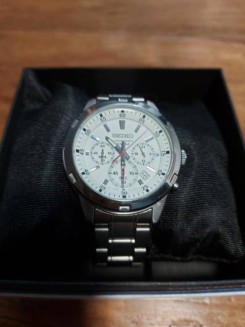 Seiko heren horloge, Sieraden, Tassen en Uiterlijk, Horloges | Heren, Zo goed als nieuw, Polshorloge, Seiko, Staal, Staal, Ophalen of Verzenden