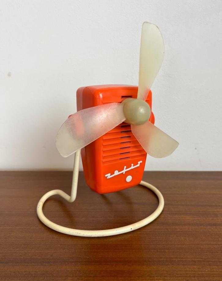 Oranje Predom ventilator Metrix Model Z21, 1970’s, Witgoed en Apparatuur, Ventilatoren, Gebruikt, Tafelventilator, Ophalen of Verzenden