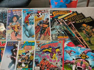 Marvel & DC Comics Bundel - Wolverine, Superman, Batman beschikbaar voor biedingen