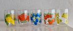 Vijf Retro Fruitglaasjes, Verzamelen, Ophalen of Verzenden, Zo goed als nieuw