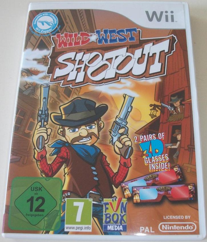 Wii Game *** WILD WEST SHOOTOUT ***, Spelcomputers en Games, Games | Nintendo Wii, Zo goed als nieuw, Avontuur en Actie, 2 spelers