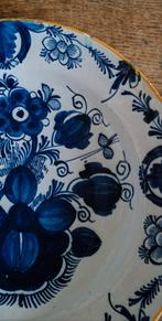 18e eeuws groot Delfts Blauw bord, Ophalen of Verzenden