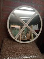 Spiegel in oud stalraam  zeer gaaf!! 35 euro!, Huis en Inrichting, Minder dan 50 cm, Rond, Ophalen of Verzenden, Zo goed als nieuw
