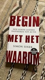 Simon Sinek - Begin met het waarom golden circle, Boeken, Ophalen of Verzenden, Simon Sinek, Zo goed als nieuw